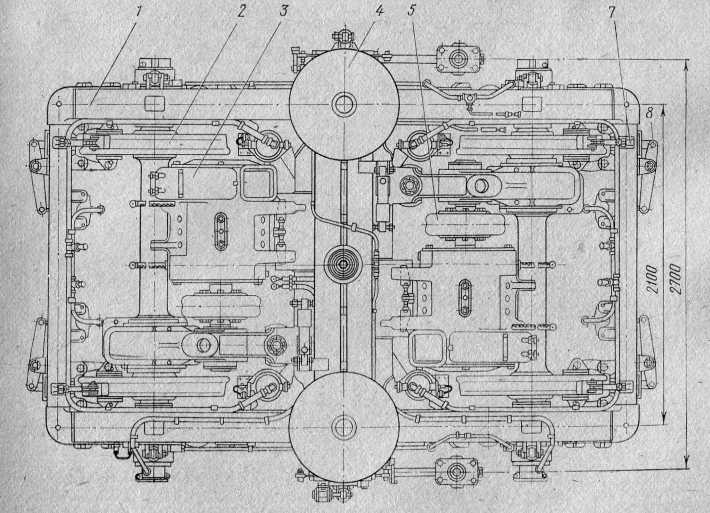 Рис. 21. Тележка моторного вагона