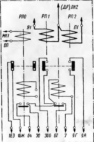 Рис. 59. Монтажная схема панели ПР-115А