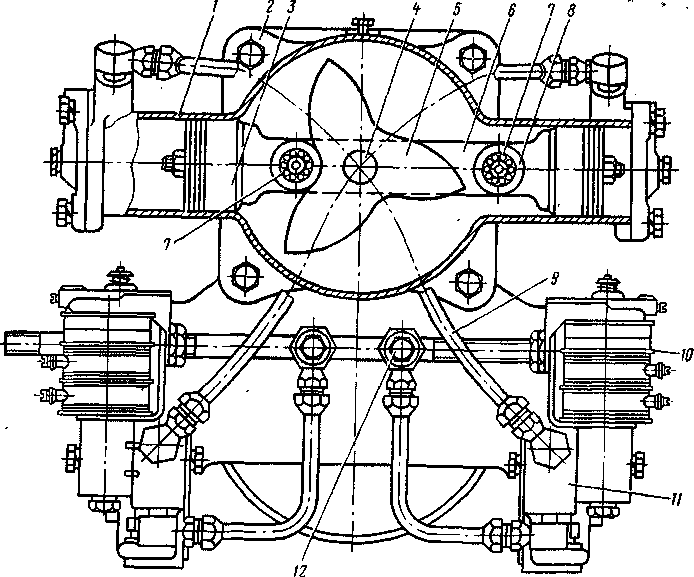 Рис. 91. Пневматический привод силового контроллера: 