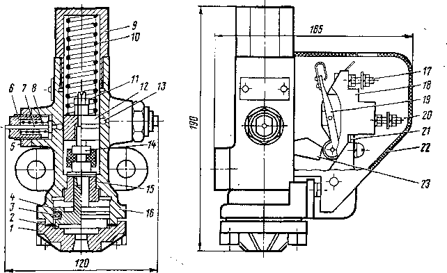 Рис. 121. Выключатель пневматический ПВУ-2