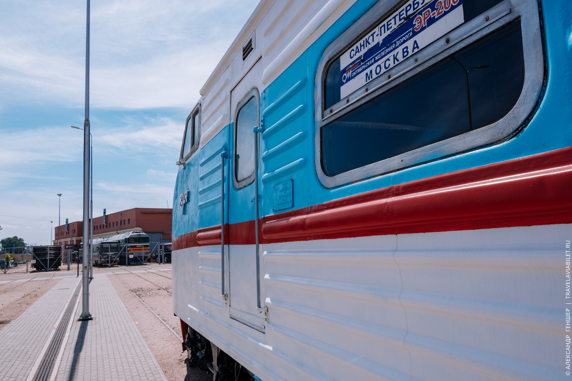 Railway museum in Saint-Petersburg (Russia)