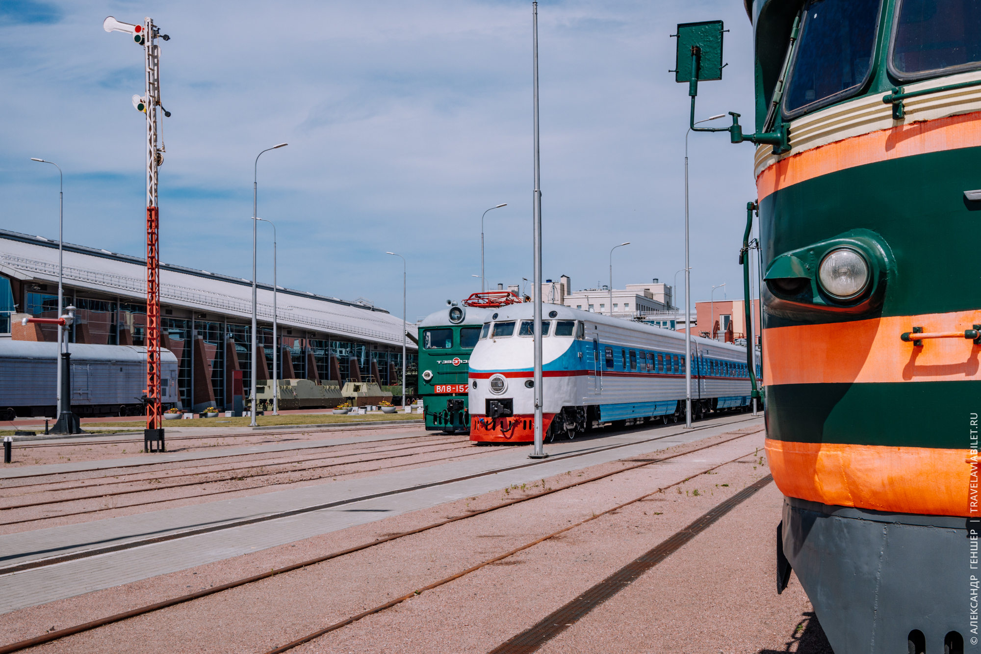 Railway museum in Saint-Petersburg (Russia)