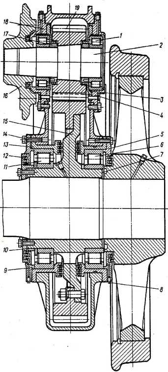 Рис. 1.61. Редуктор электропоезда ЭР2Т: 