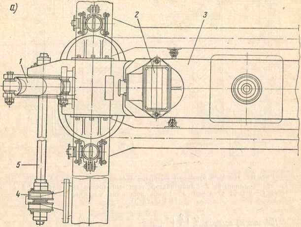 Рис. 178. Центральное подвешивание тележки моторного вагона электропоезда ЭР2: 