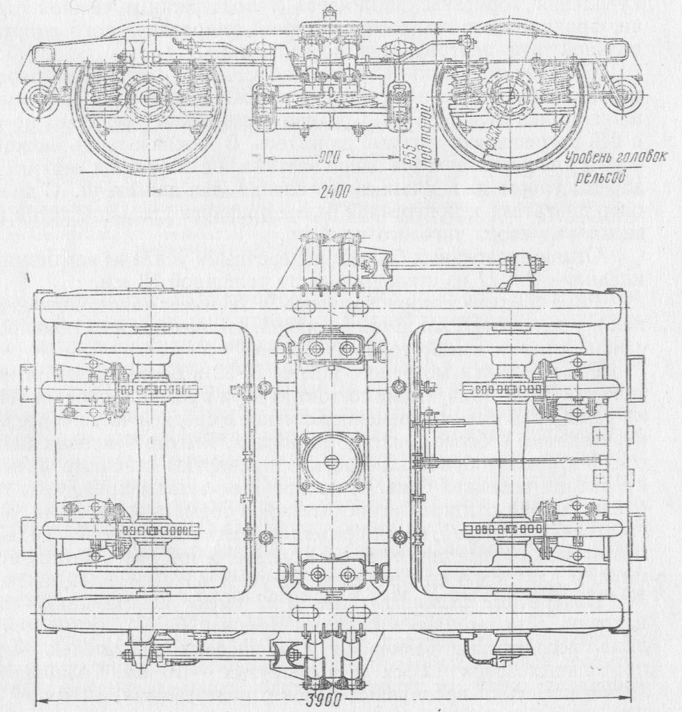 Бесчелюстная тележка ТЭК-II-37